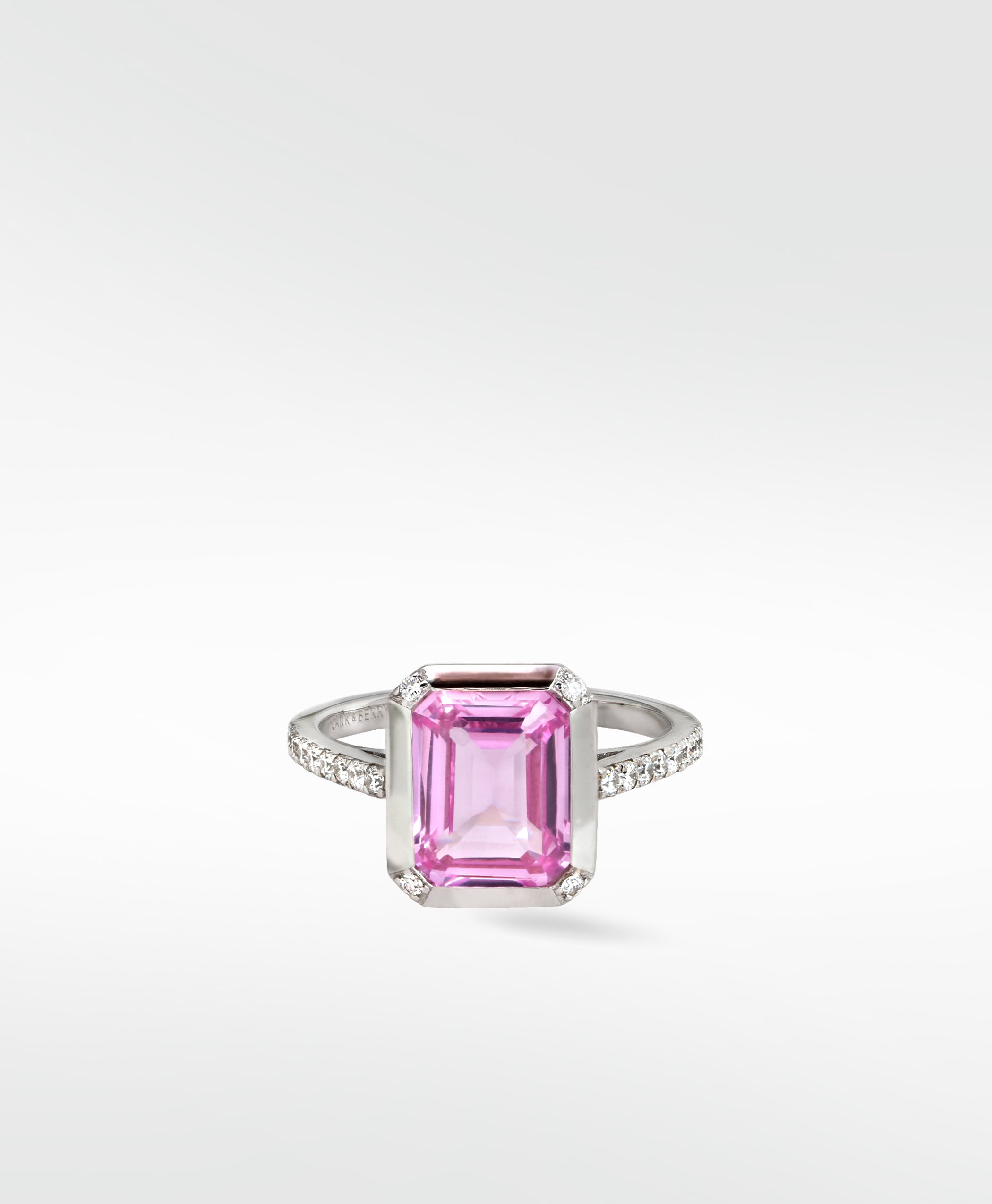 Veto Blossom Pink Sapphire and Diamond Ring