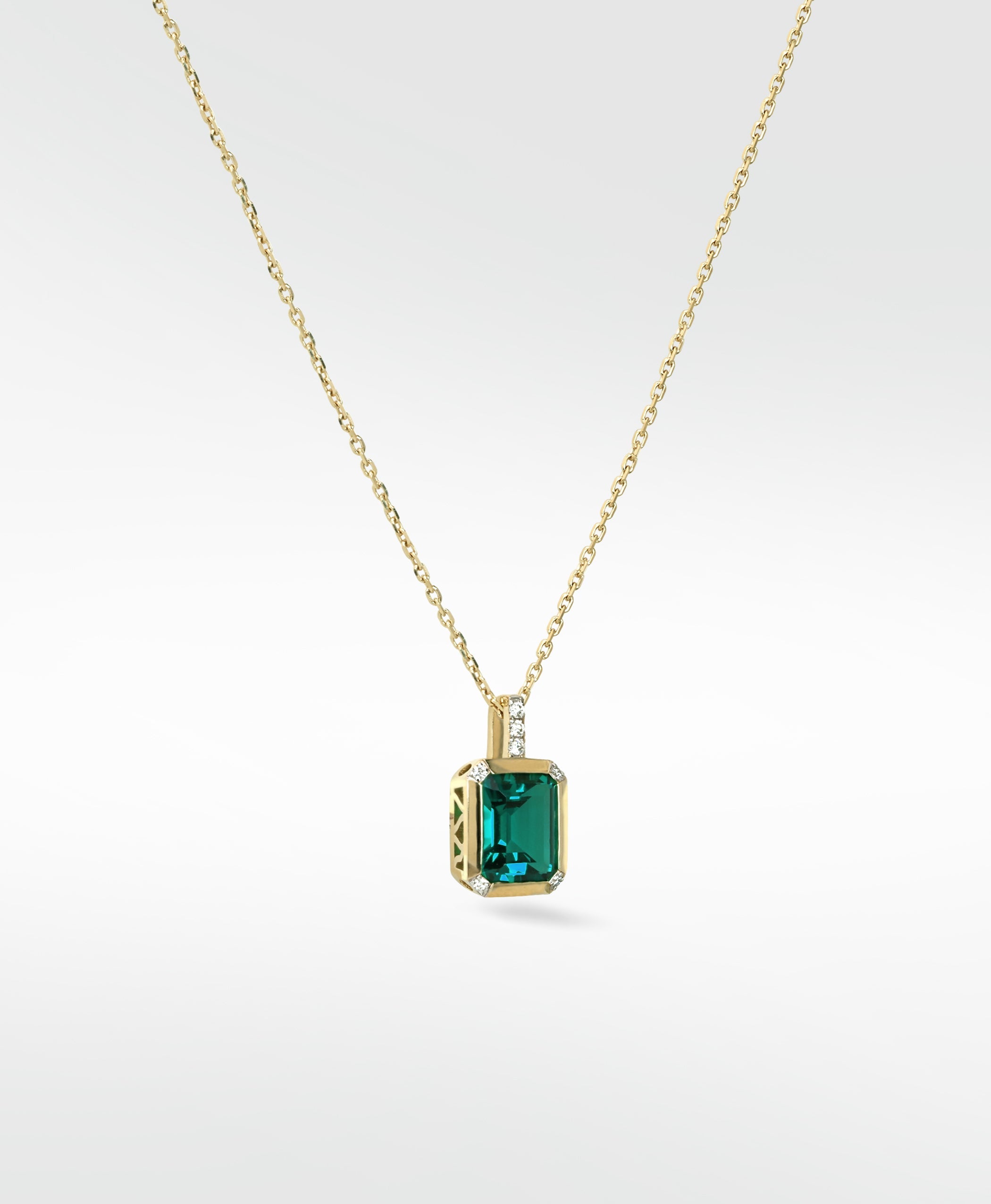 Nexus Emerald and Diamond Pendant
