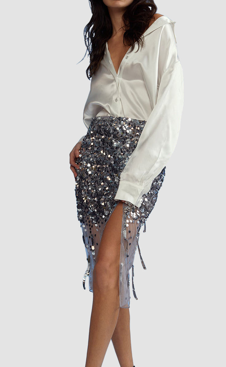 Christina Sequin Skirt