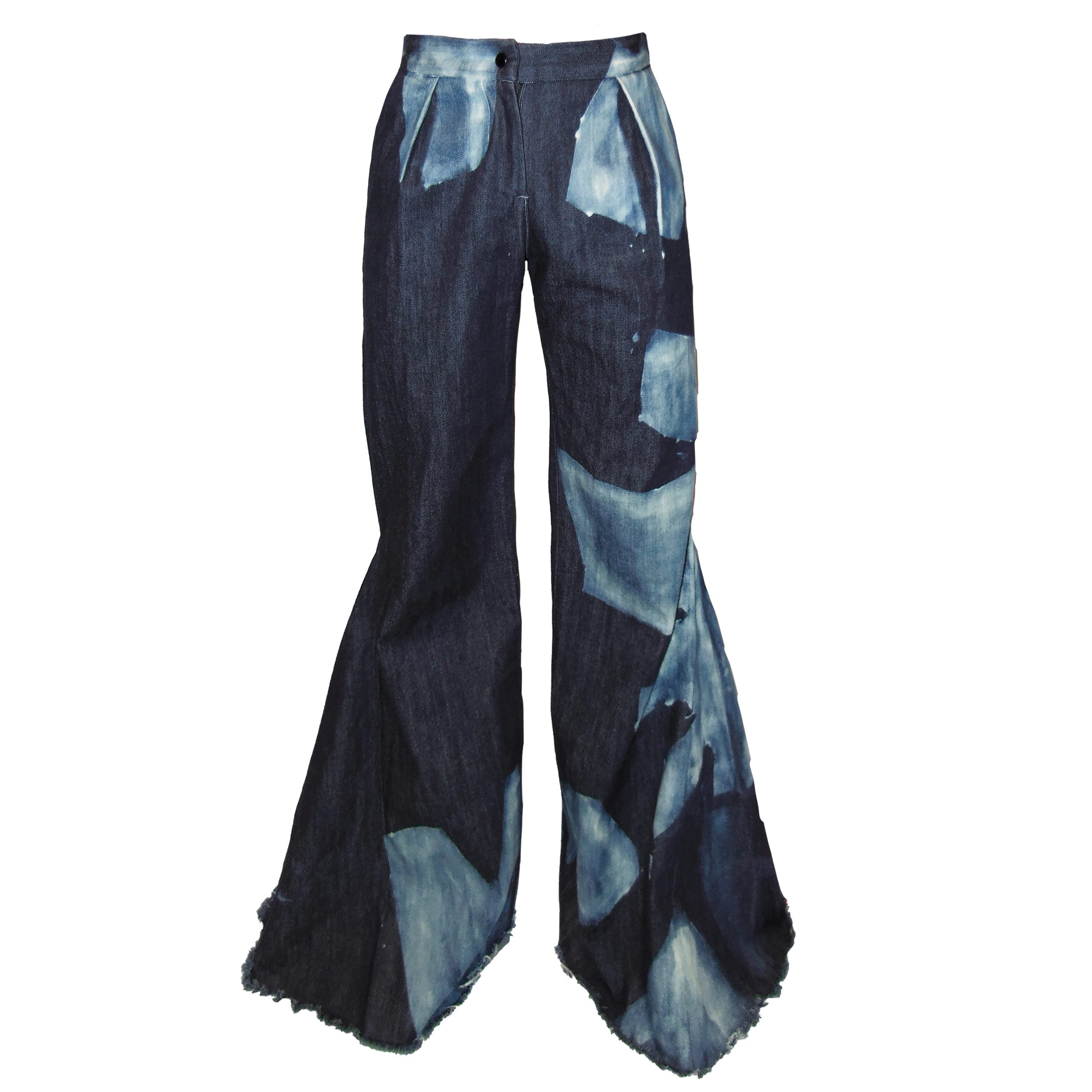 Valentina Hand Bleached Flared Jeans