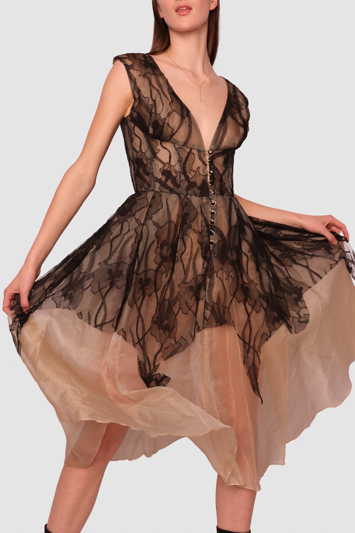 Lea Silk Organza Dress