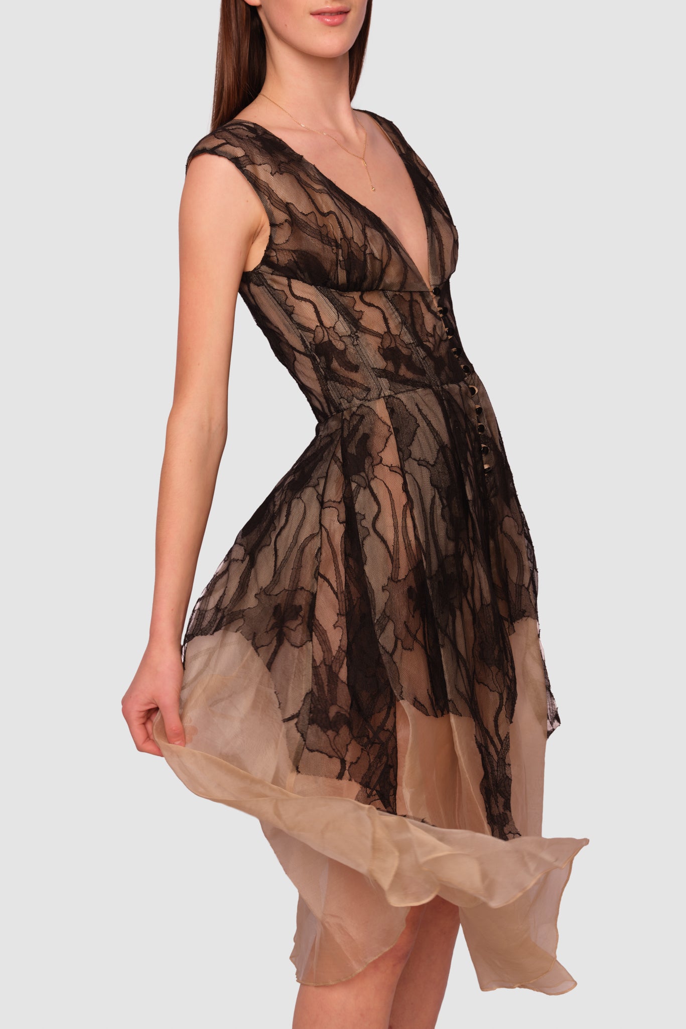 Silk organza outlet cocktail dress