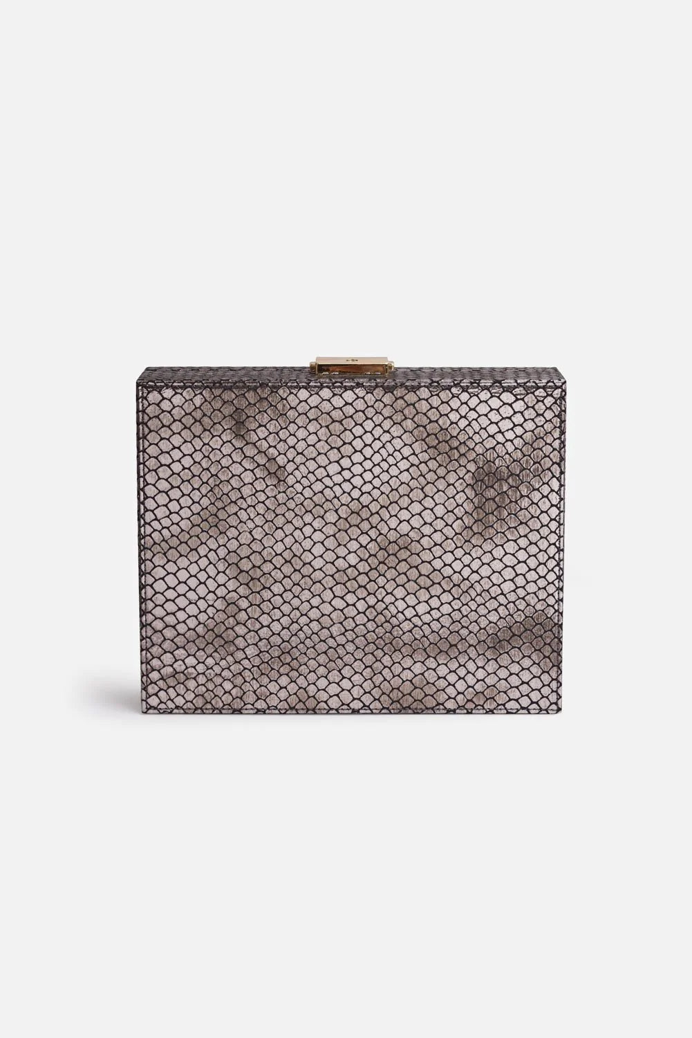 Sambar vegan handbag - Clutch Deep Silver - Front