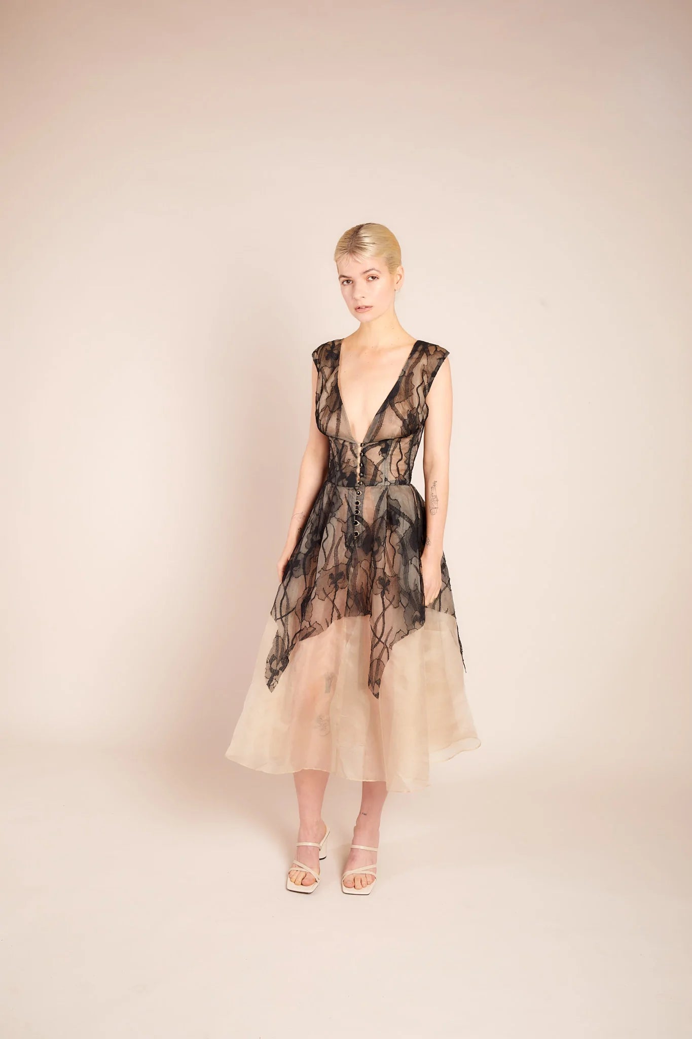 Lea Silk Organza Dress