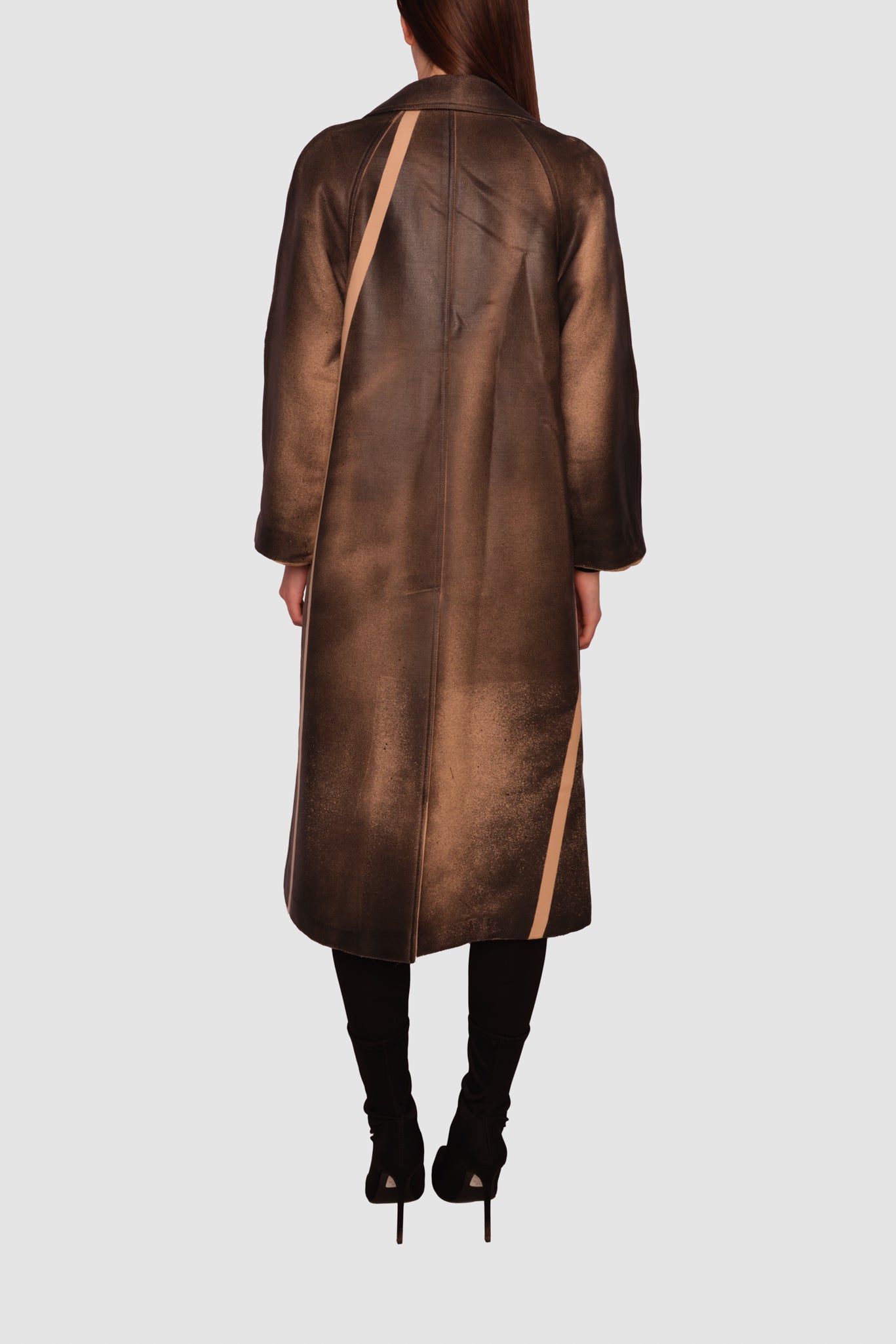 Laminated on sale trench coat