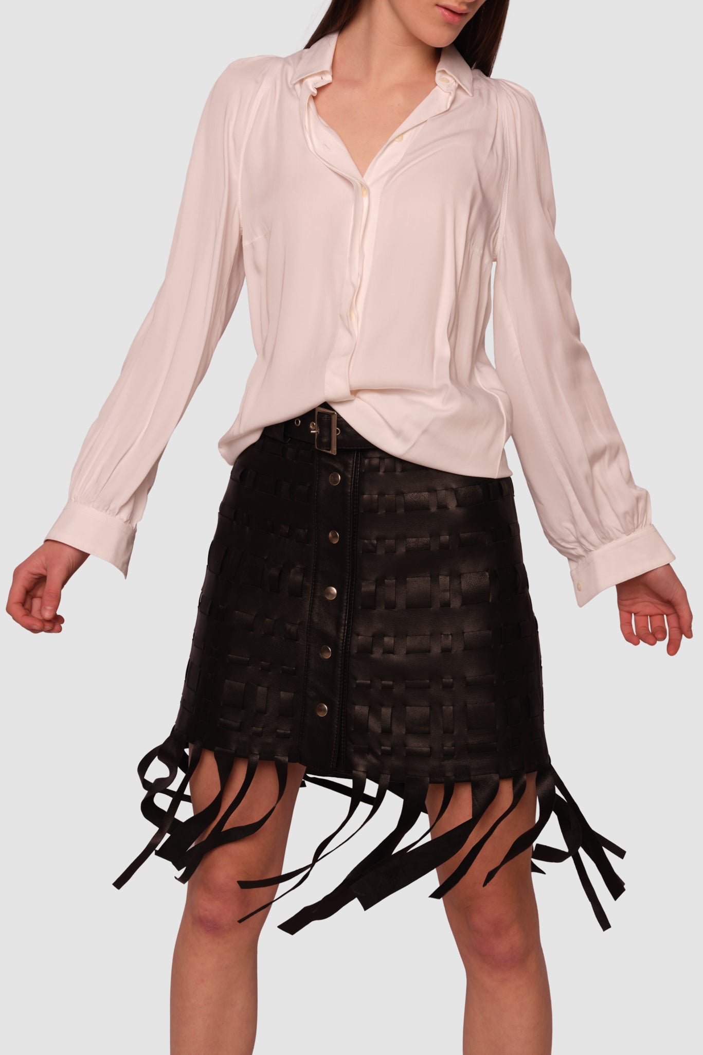 Joyce Leather Skirt