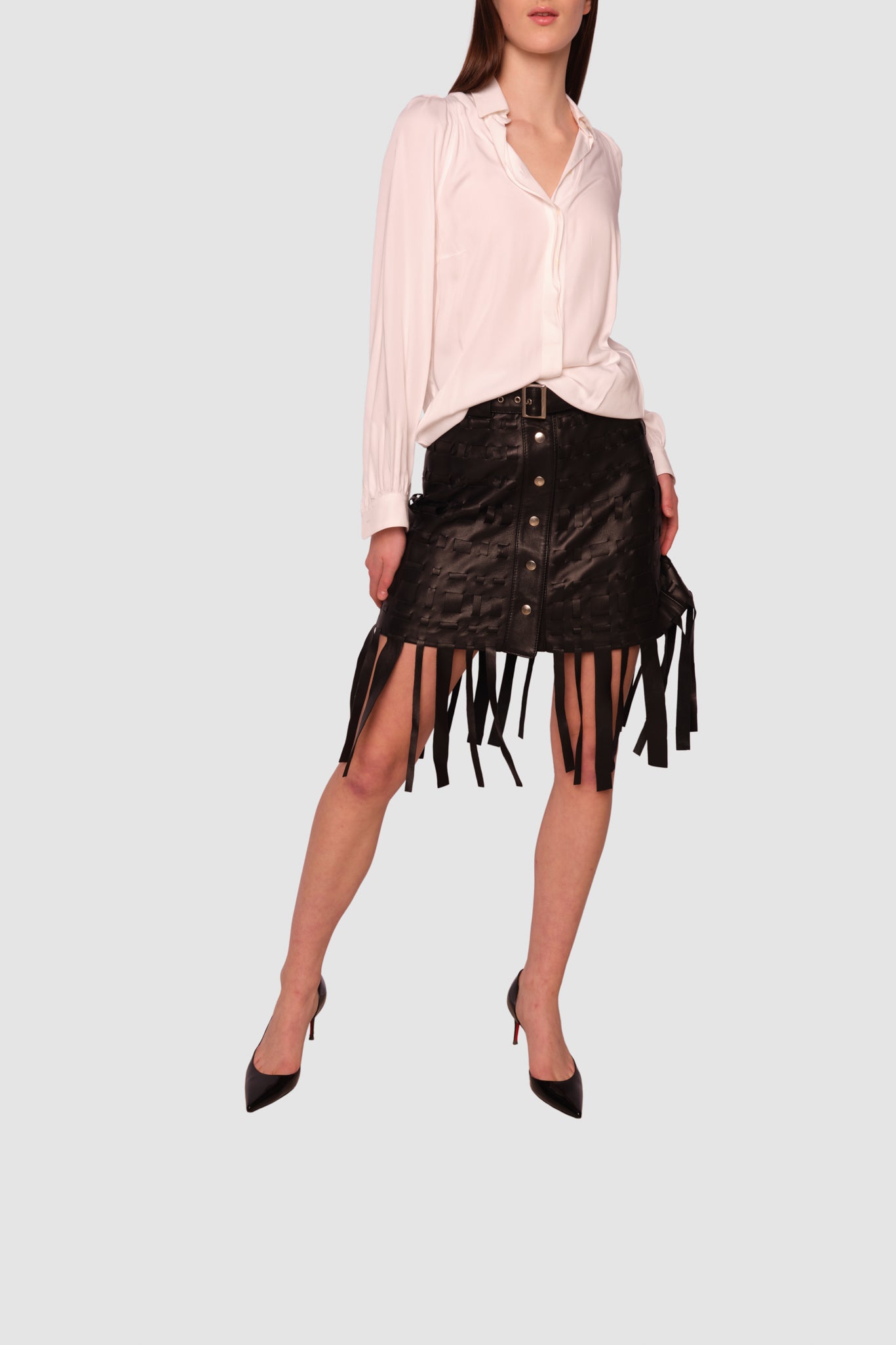 Joyce Leather Skirt