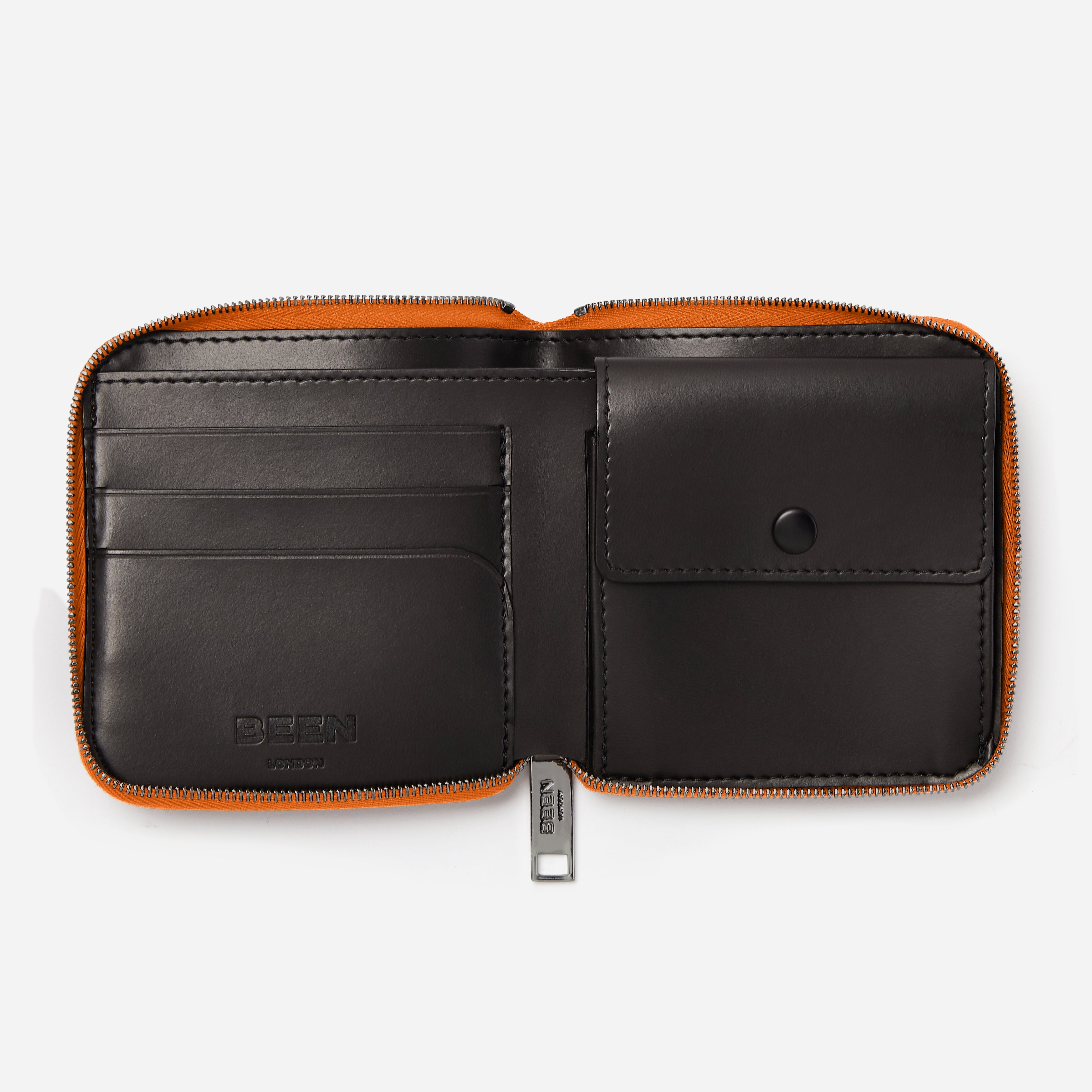 Oriel Wallet Blood Orange interior