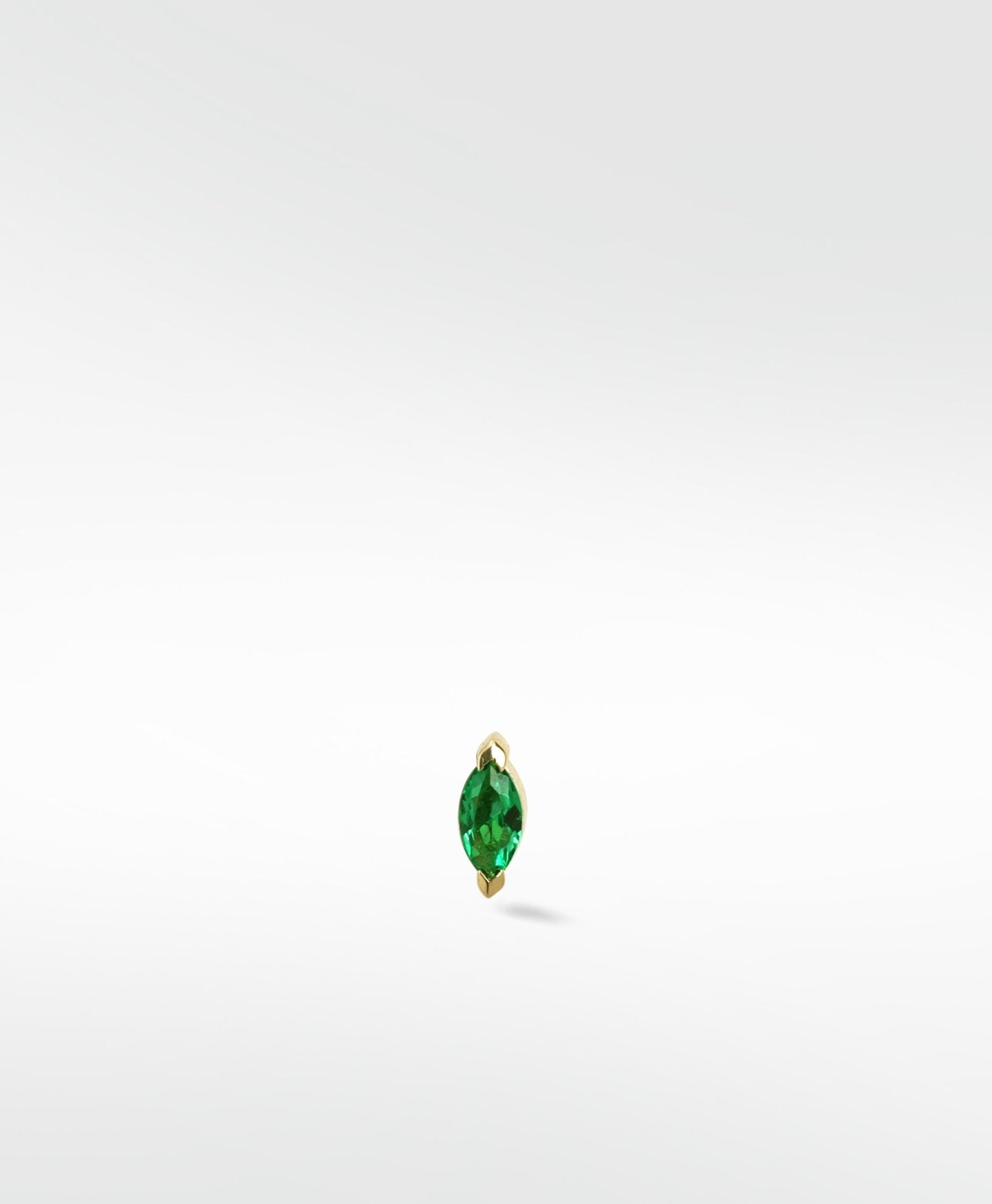 Veto Marquise Emerald Labret Earring - Lark and Berry